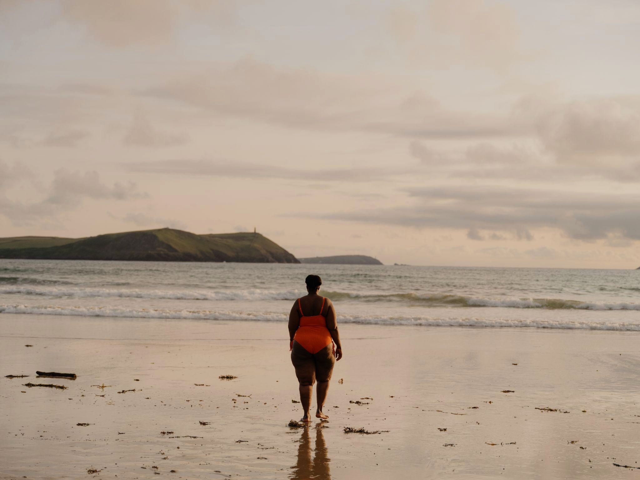 People walking on a beach